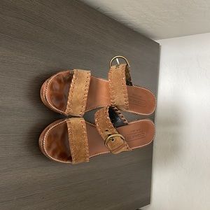 Sandals brown suede